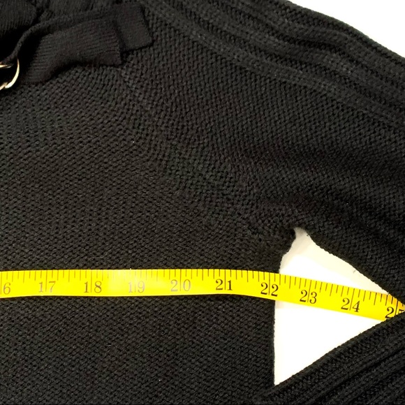 Torrid black rib knit sweater with cowl neck and D-ring accents- 1X - Picture 5 of 11